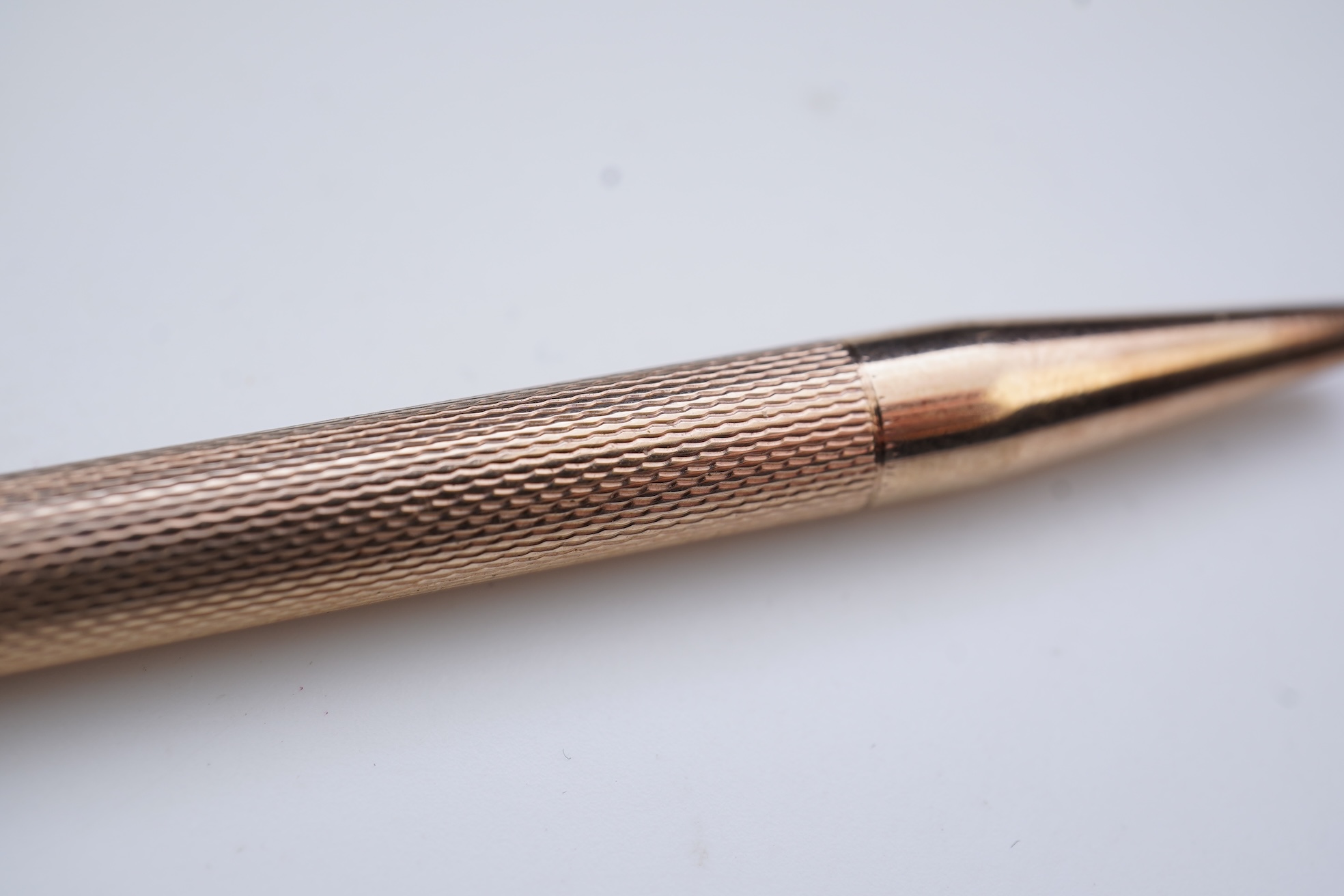 SJ Rood, a 9ct gold-cased propelling pencil, circa 1960